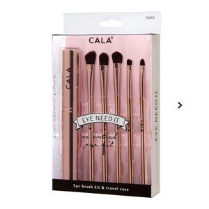 CALA Rose Gold Eye Makeup Brush Set NWT